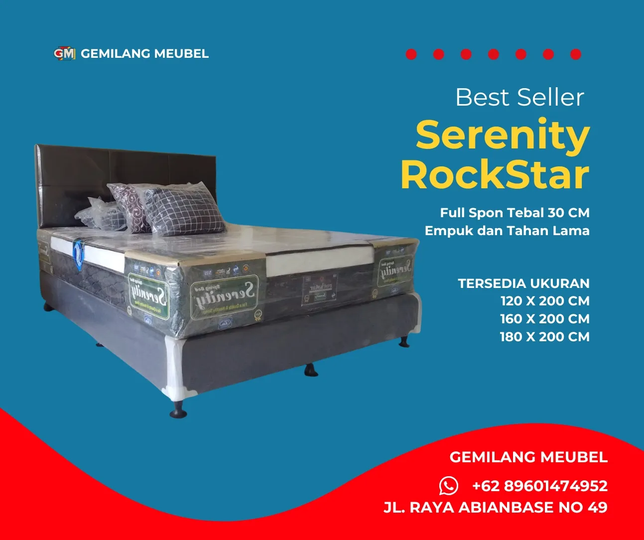Harga Serenity RockStar di Gemilang Meubel Bali